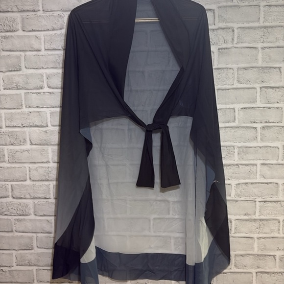 Chic Ombre Black and Gray One-Piece Swimsuit, 2xl - Picture 9 of 10